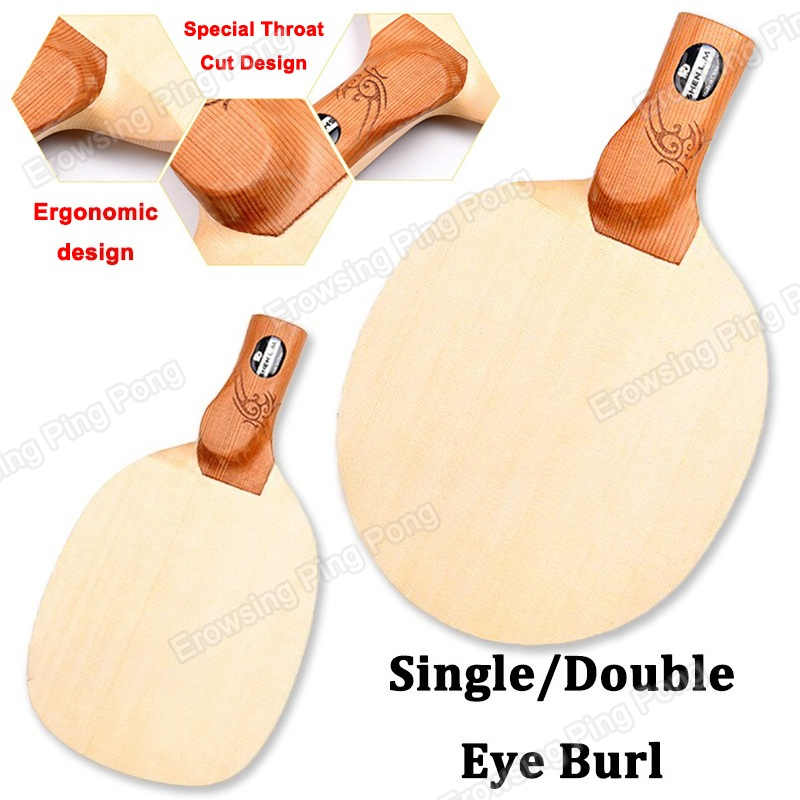 Table Tennis Racket - 1プライヒノキ卓球ブレード中国/日本製ペンホールド卓球パドル8mm無垢材卓球ベース卓球ラケット