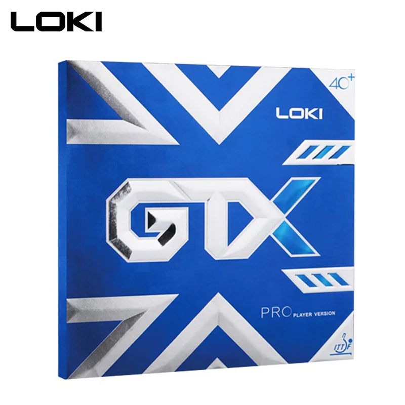 Table Tennis Spin - Loki gtx-粘着性のある卓球ゴム、強力なスピンハイエラスティック、青いスポンジ、pips in、攻撃ループ用のpingラバー