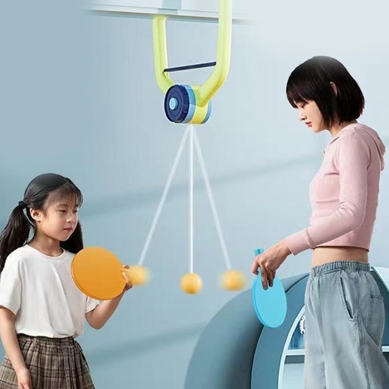 Table Tennis Animation - M89Cハンギングテーブルテニストレーナーの子供向けセット屋内の楽しみとスキル開発