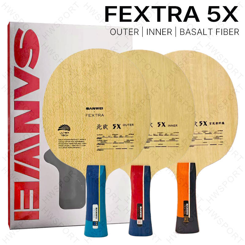 Table Tennis Viscaria - SANWEI FEXTRA 5X 卓球ブレード インナーアウター バスライトファイバー