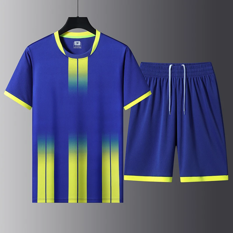 Table Tennis Tournament - 夏用高品質Tシャツ 快適で通気性のある純綿 ルーズフィット アウトドアスポーツ 半袖トップスとショートパンツ 卓球セット