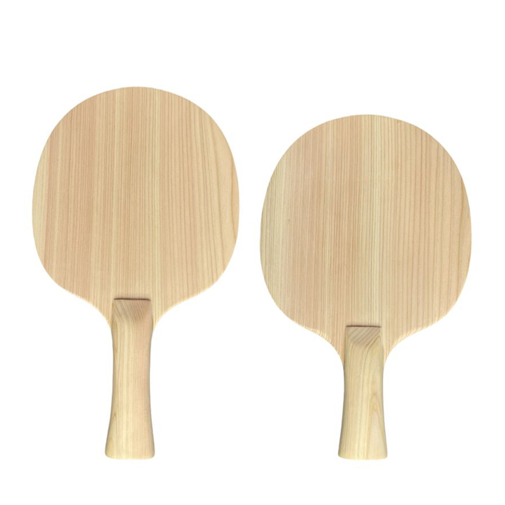 Table Tennis Double - 単層ヒノキ無垢材卓球ブレード 8mm ピンポンブレード FL CS ソフト弾性