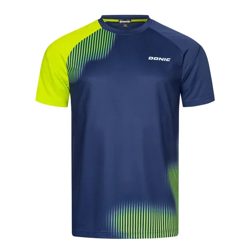 Table Tennis Jersey Butterfly - 男性卓球 Tシャツアンダーカーネントパターンメンズ夏通気性バドミントン Tシャツ卓球半袖速乾トップス