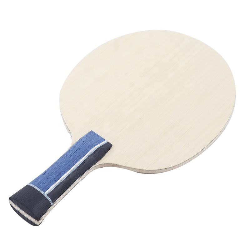 Table Tennis Racket - 1 個ブルーカーボンファイバー卓球ブレード 7 層攻撃的なピンポンパドルロングハンドル DIY 卓球ラケットアクセサリー