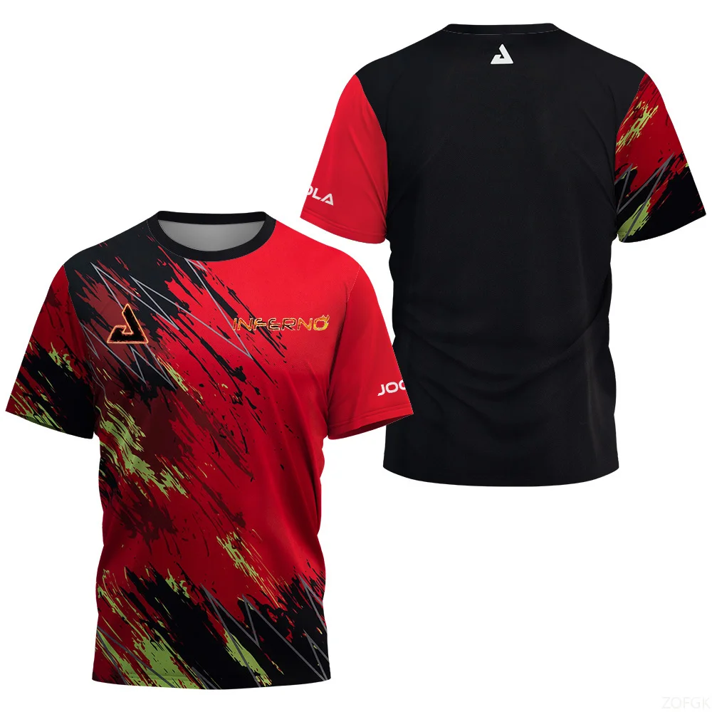 Table Tennis Jersey Butterfly - 2026 新しいメンズ夏卓球花柄メンズバドミントンテニスブランド速乾性半袖メンズトップスポーツ Tシャツ