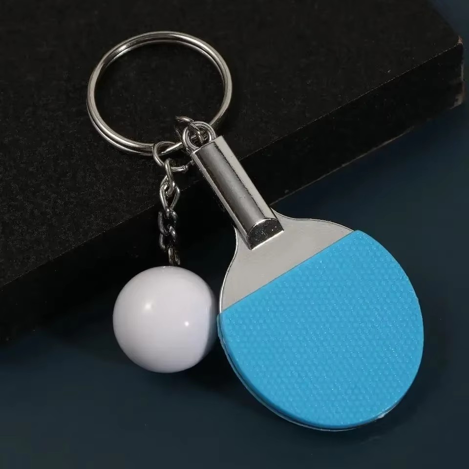 クリエイティブで可愛いミニ卓球ラケットキーホルダー、パドルピ - Table Tennis Umpire のレビューと価格