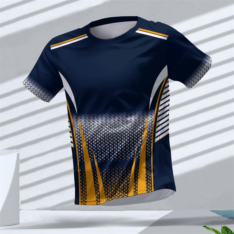 幾何学グラフィック 3D プリントスポーツ Tシャツ夏カジュ - Table Tennis Graphics のレビューと価格