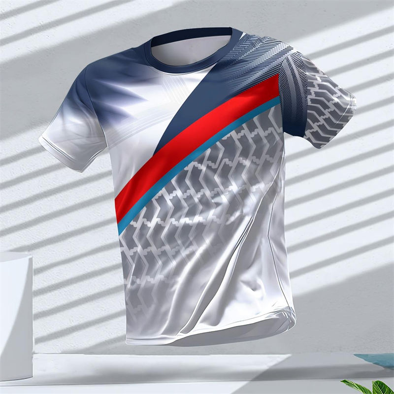 幾何学グラフィック 3D プリントスポーツ Tシャツ夏カジュ - Table Tennis Graphics のレビューと価格