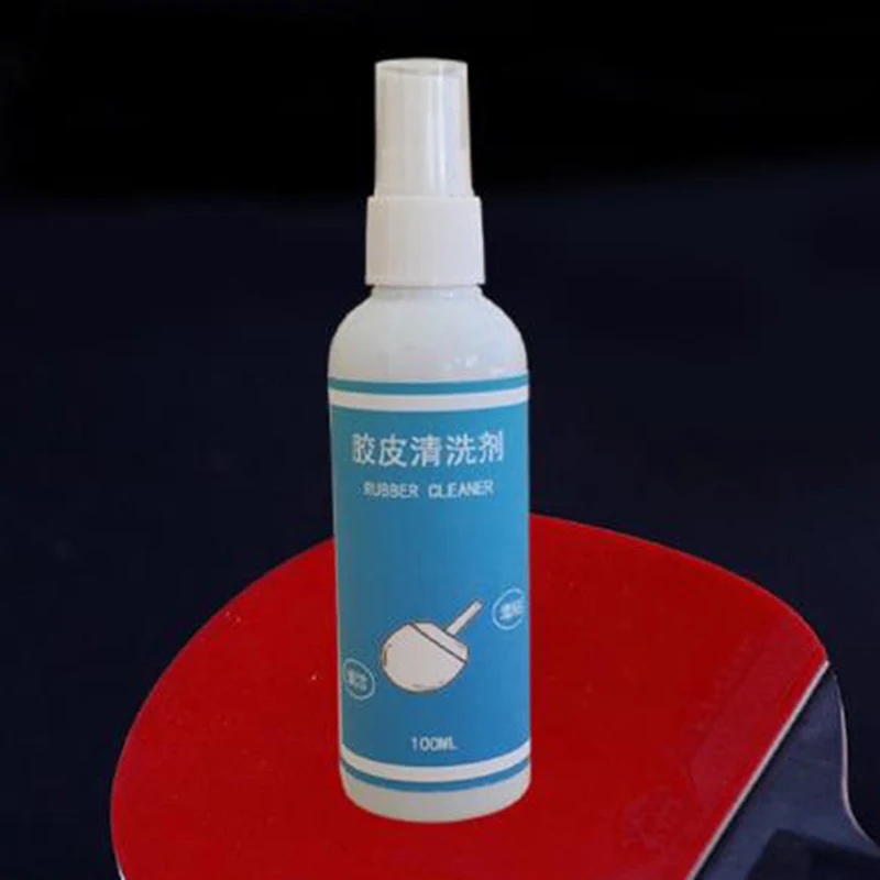 プロのゴム洗浄剤,卓球ラケット,老化防止,高品質,100ml - Table Tennis Logo のレビューと価格