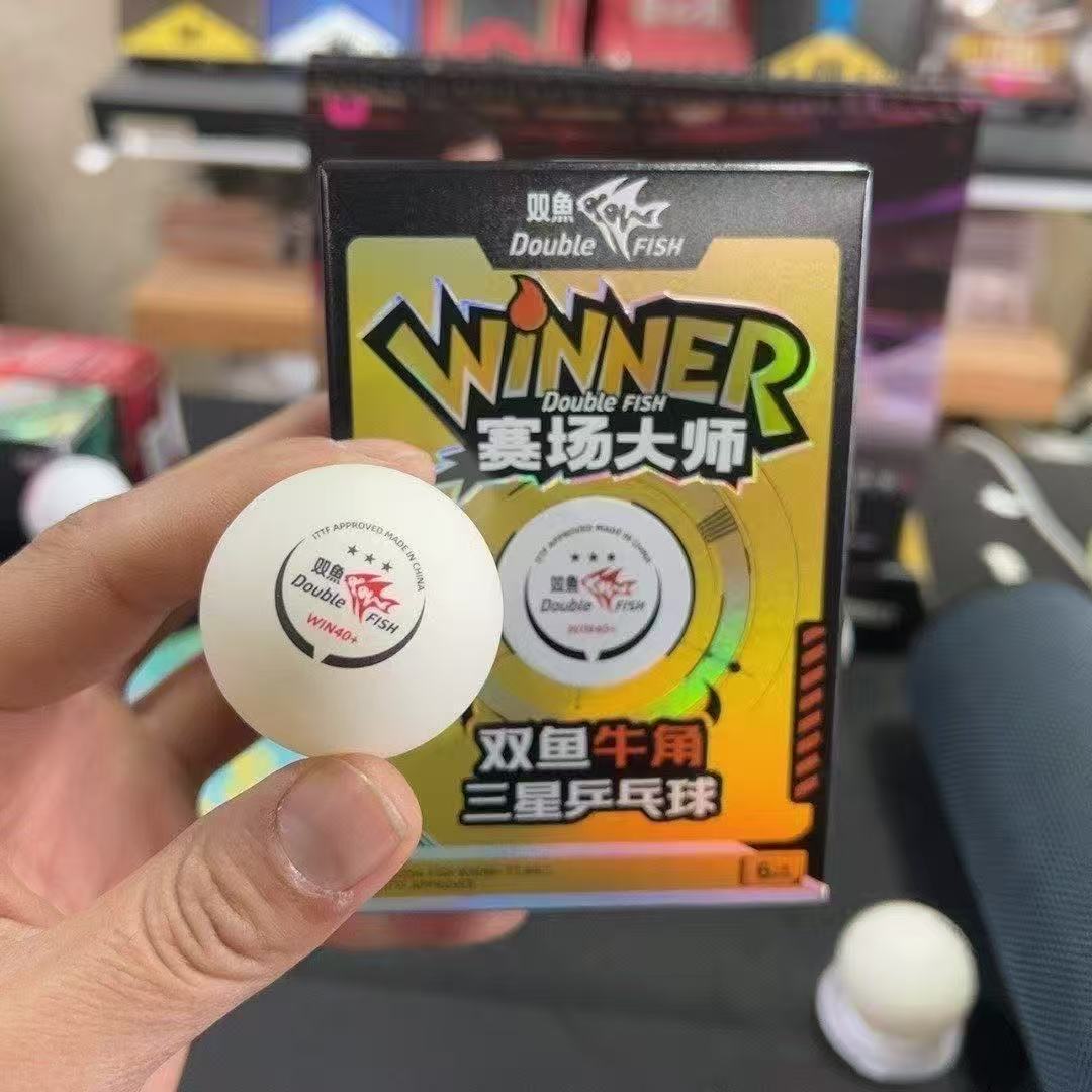 ダブルフィッシュ シームレス40+卓球ボール、ITTF公認3 - Table Tennis Champion のレビューと価格