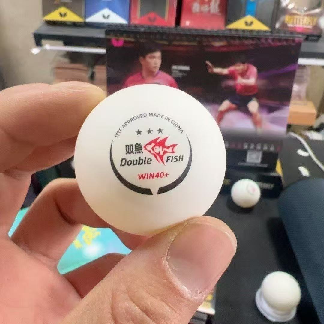 ダブルフィッシュ シームレス40+卓球ボール、ITTF公認3 - Table Tennis Champion のレビューと価格