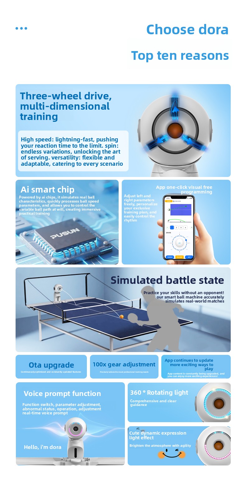 ドラ卓球サーブマシン 家庭用高校入学試験トレーナー APP制 - Table Tennis Machine のレビューと価格