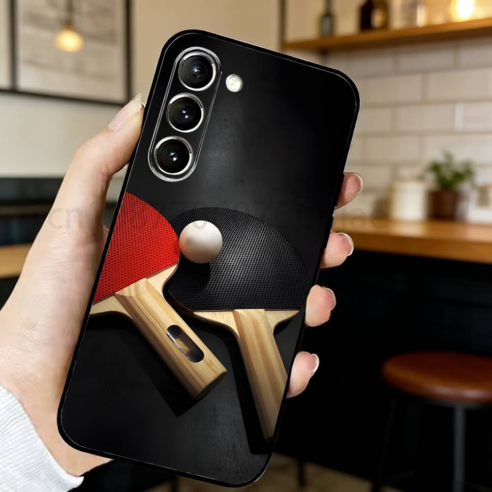 卓球ラケットピンポン電話ケースサムスン S20、21、22、 - Table Tennis Logo のレビューと価格