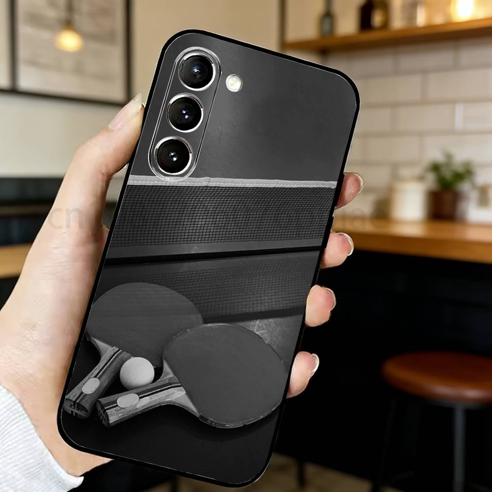 卓球ラケットピンポン電話ケースサムスン S20、21、22、 - Table Tennis Logo のレビューと価格