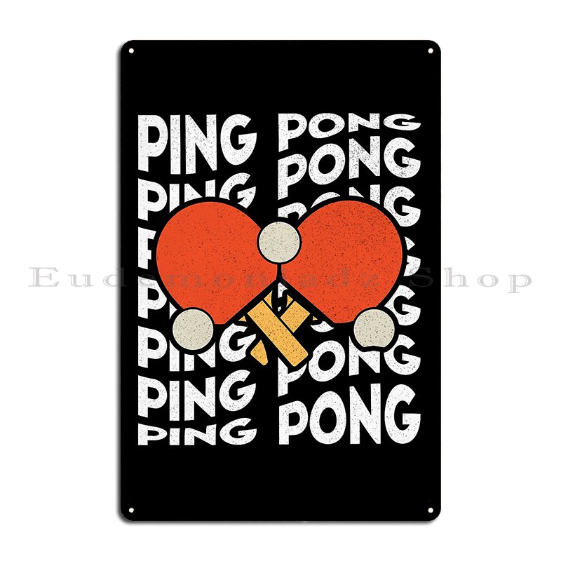 あなたは私のポンのピンです 面白い卓球のダジャレ メタルプラ - Table Tennis Live のレビューと価格