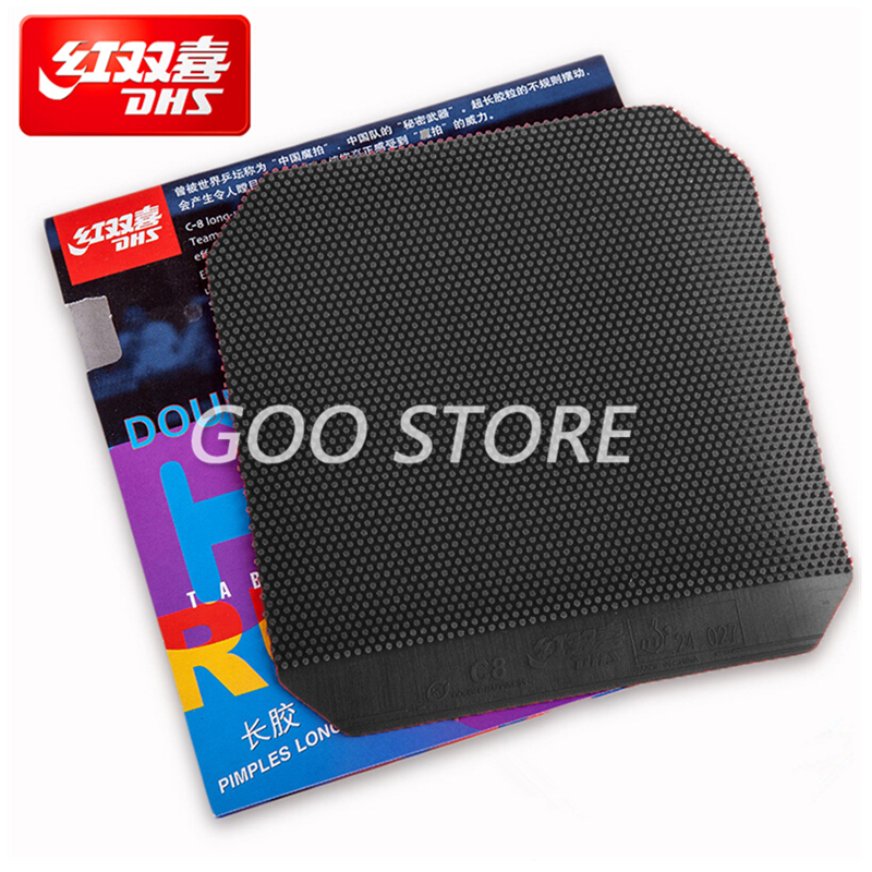 Dhs c8卓球ゴムオリジナル感覚ループpips-ロングトシ - Table Tennis Viscaria のレビューと価格
