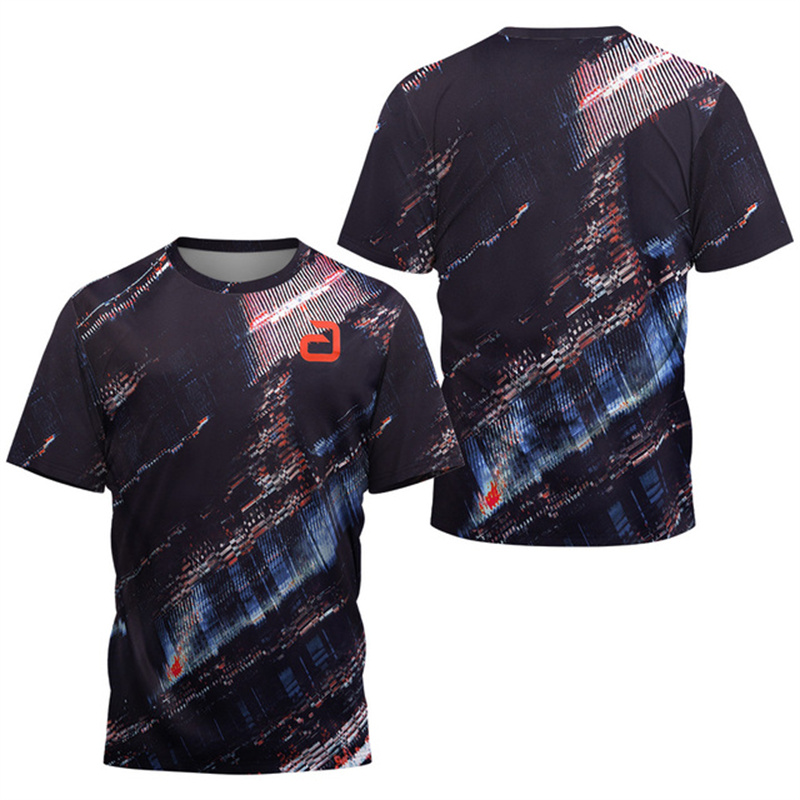 男性卓球 Tシャツアンダーカーレントパターンメンズサマーテニ - Table Tennis Jersey Butterfly のレビューと価格