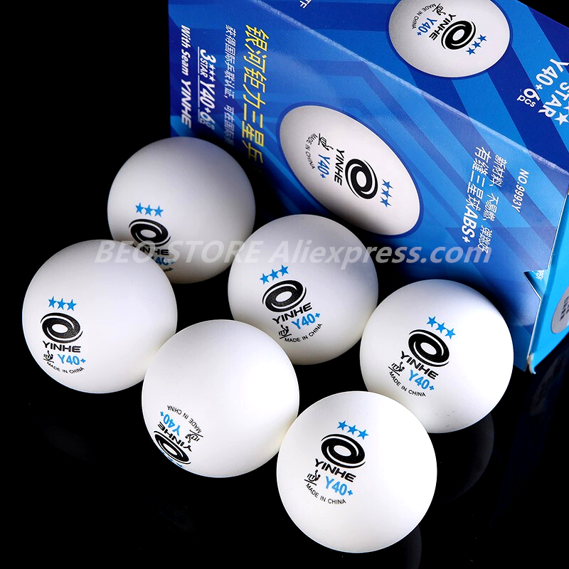 3つ星y40のボールが付いたプラスチック製テニスボール,新し - Table Tennis Zlc のレビューと価格