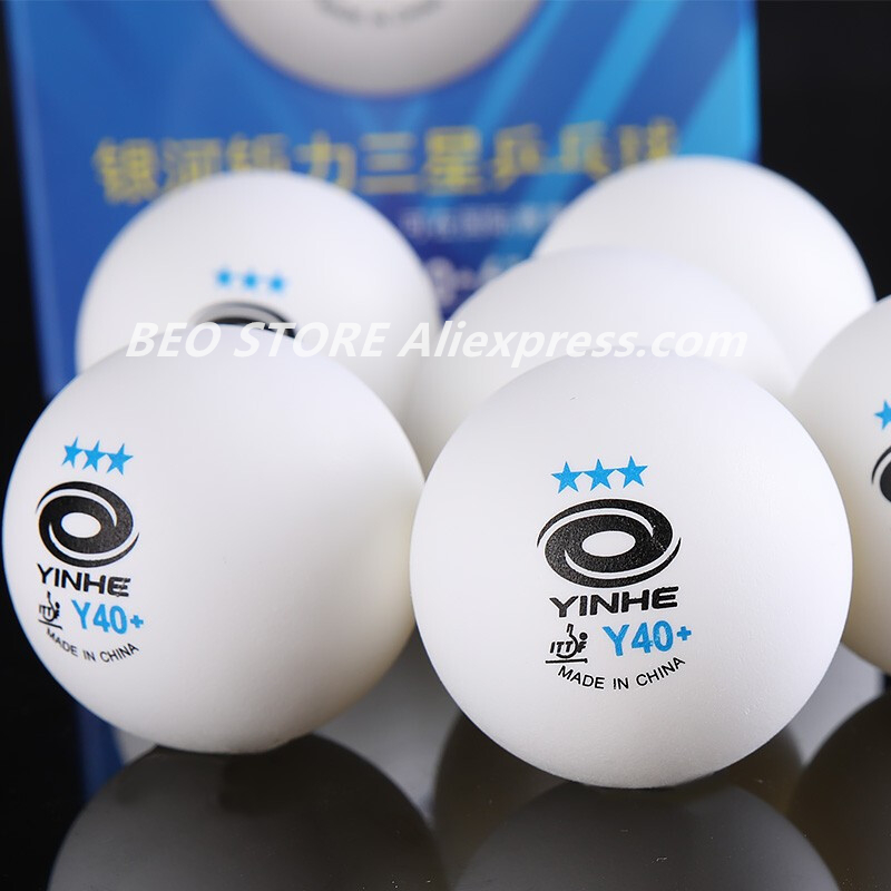 3つ星y40のボールが付いたプラスチック製テニスボール,新し - Table Tennis Zlc のレビューと価格