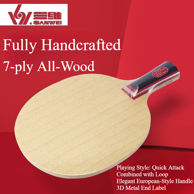 新しいSANWEI FEXTRA 7卓球ブレード7枚合板リム - Table Tennis Racket のレビューと価格