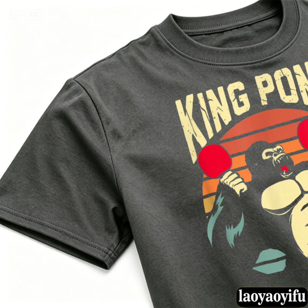 ピンポンキングコング Tシャツ男性ヴィンテージレトロサンセッ - Table Tennis Graphics のレビューと価格