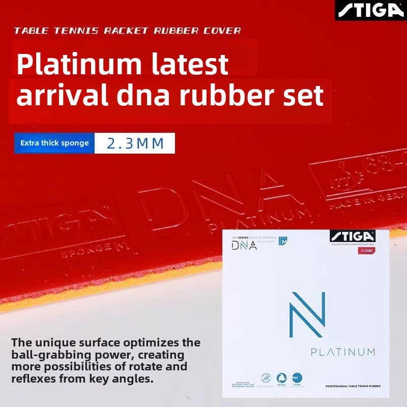 STIGA DNA レッドドラゴン卓球ラバー高弾性ケーキスポ - Table Tennis Pro のレビューと価格