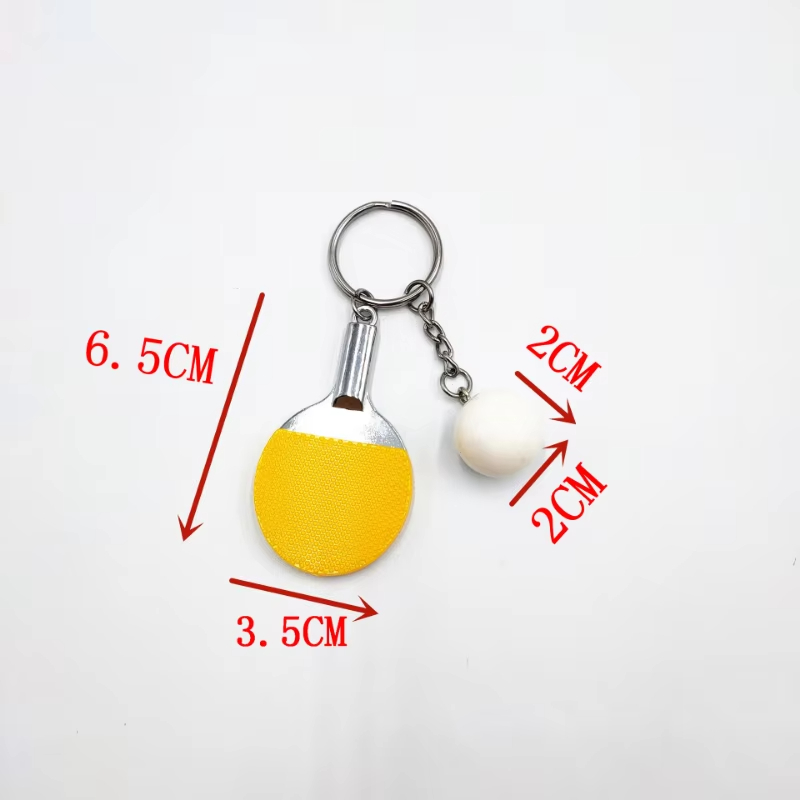 7 色かわいいピンポンラケットペンダントお土産卓球ボールキー - Table Tennis Zlc のレビューと価格