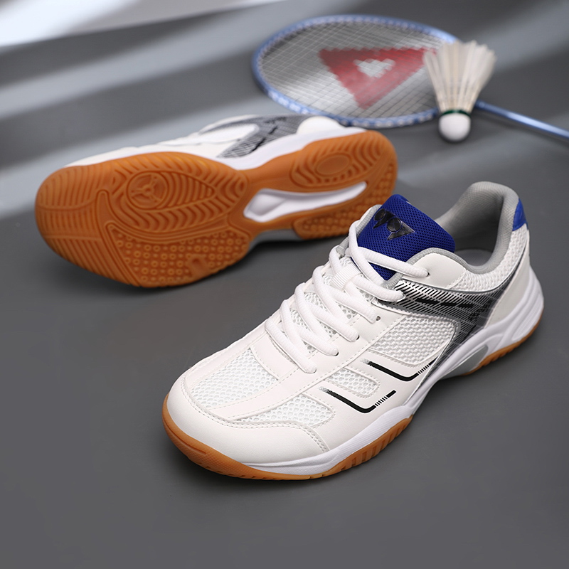 新しいバドミントンシューズ男性女性抗ねじれクッション男性のス - Table Tennis Zlc のレビューと価格