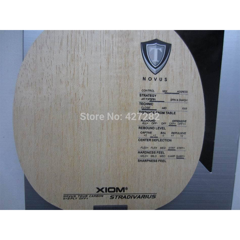 XIOM STRADIVARIUS卓球ブレード 5+2カーボ - Table Tennis Racket のレビューと価格