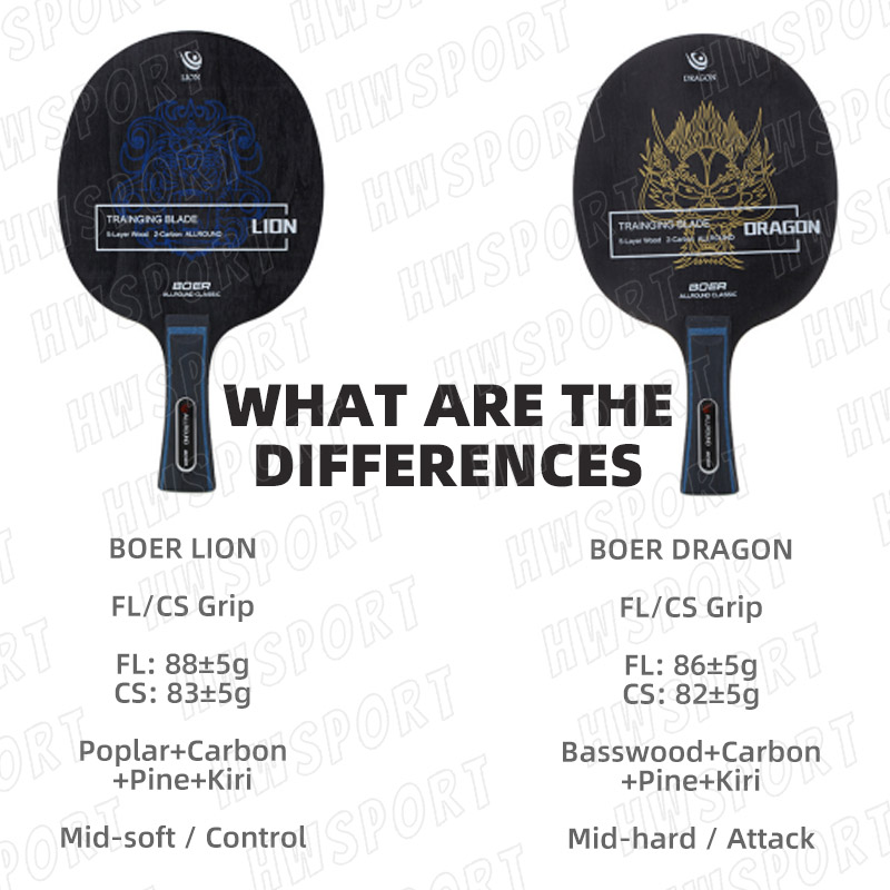 BOER LION DRAGON 卓球ブレード 5 ウッド  - Table Tennis Zhang Jike のレビューと価格
