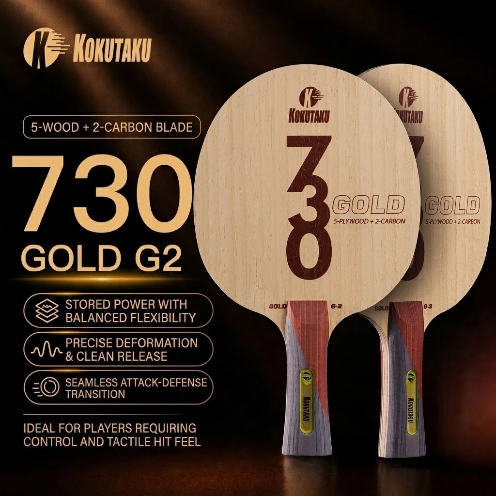 コクタク卓球ブレードFL 730 G1 5層木材/G2 5層 - Table Tennis Racket のレビューと価格