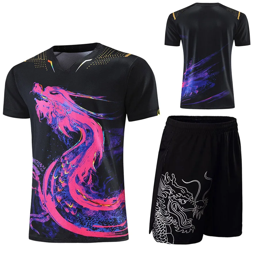 最新の中国ドラゴン卓球ジャージキット男性女性子供中国ピンポン - Table Tennis Zhang Jike のレビューと価格