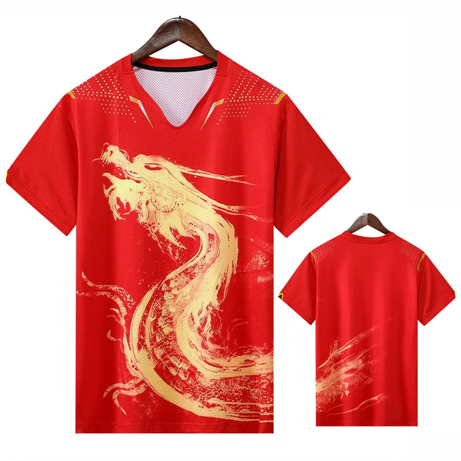 最新の中国ドラゴン卓球ジャージキット男性女性子供中国ピンポン - Table Tennis Zhang Jike のレビューと価格
