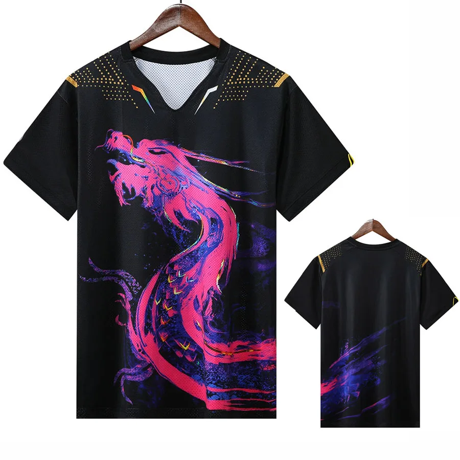 最新の中国ドラゴン卓球ジャージキット男性女性子供中国ピンポン - Table Tennis Zhang Jike のレビューと価格