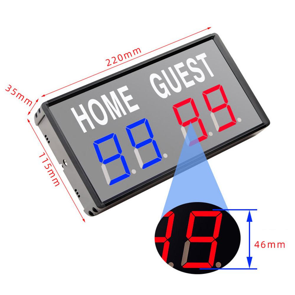 ポータブル 4 桁 LED スコアボード デジタル ホーム  - Table Tennis Umpire のレビューと価格