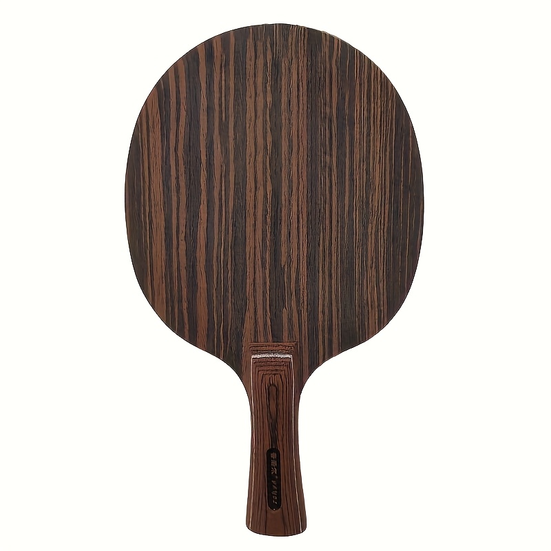 黒檀製卓球ラケットブレード、高速攻撃設計、5ウッド+2カーボ - Table Tennis Racket のレビューと価格