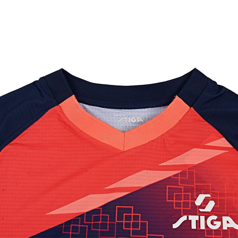 スティガ-男性と女性のための半袖卓球スポーツトップ,通気性の - Table Tennis Jersey Butterfly のレビューと価格