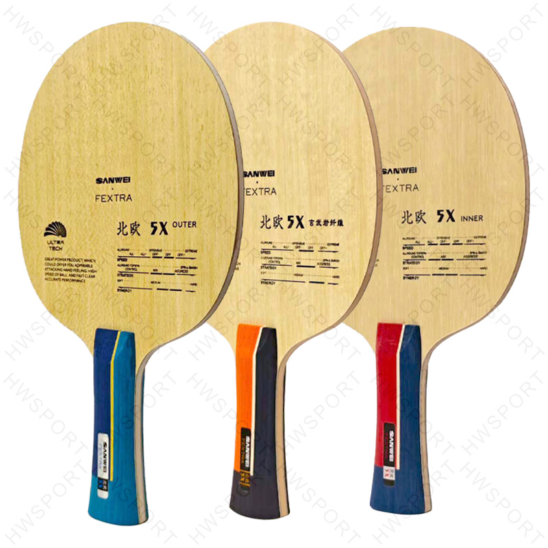 SANWEI FEXTRA 5X 卓球ブレード インナーアウ - Table Tennis Viscaria のレビューと価格