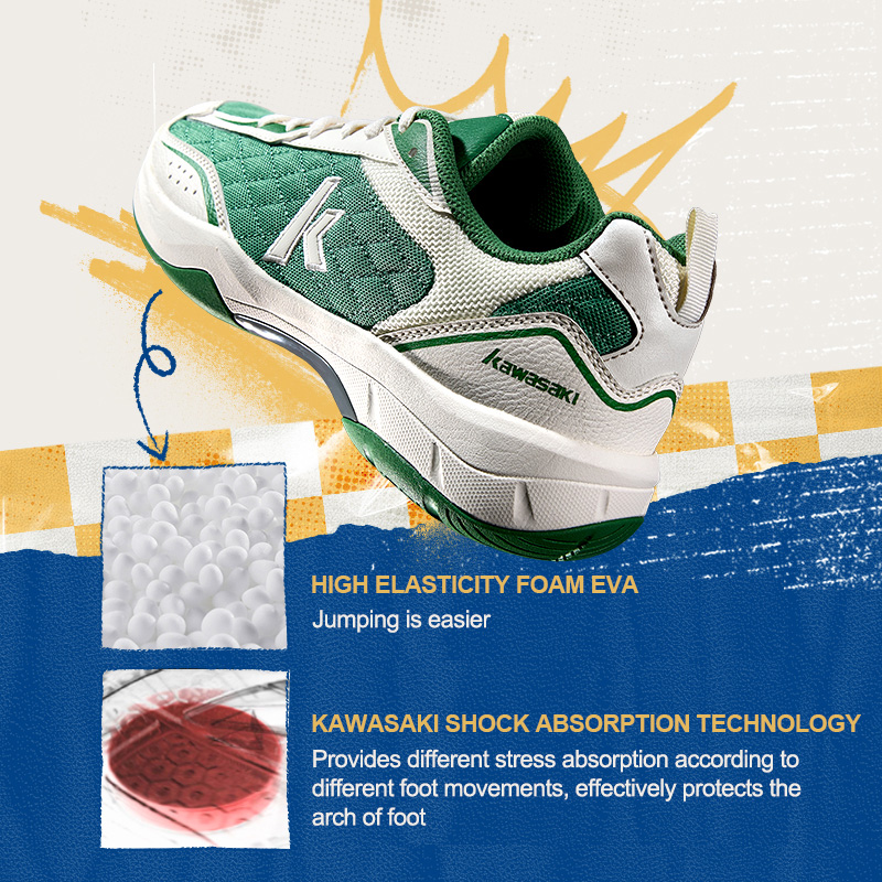 Kawasaki レトロ高弾性プロバドミントンシューズ K1 - Table Tennis Zlc のレビューと価格