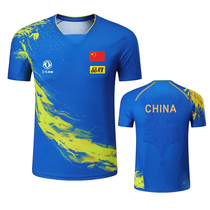 男性と女性のためのドラゴンプリント卓球Tシャツ,ファッション - Table Tennis Zhang Jike のレビューと価格