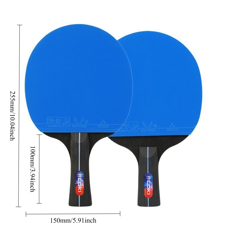 プロ仕様トレーニング卓球K5000接着ゴムラケット（青色ピン - Table Tennis Umpire のレビューと価格