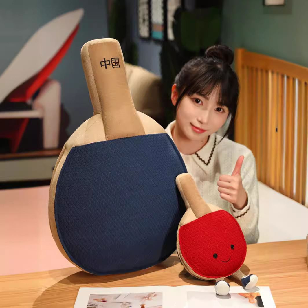クリエイティブ中国風卓球ラケット枕ぬいぐるみ子供の誕生日プレ - Table Tennis Live のレビューと価格