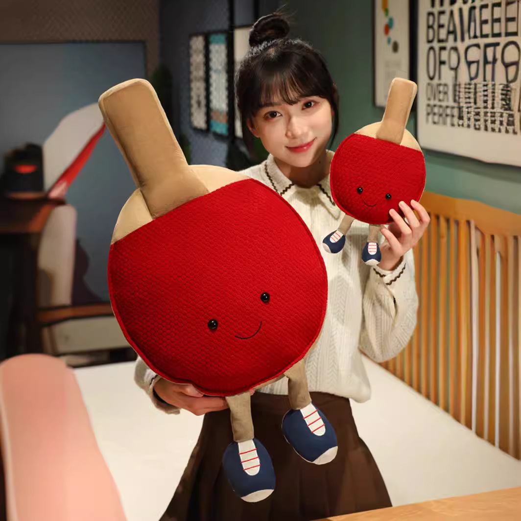 クリエイティブ中国風卓球ラケット枕ぬいぐるみ子供の誕生日プレ - Table Tennis Live のレビューと価格