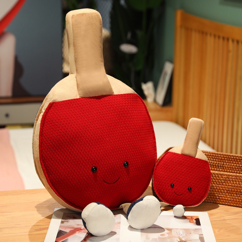 クリエイティブ中国風卓球ラケット枕ぬいぐるみ子供の誕生日プレ - Table Tennis Live のレビューと価格