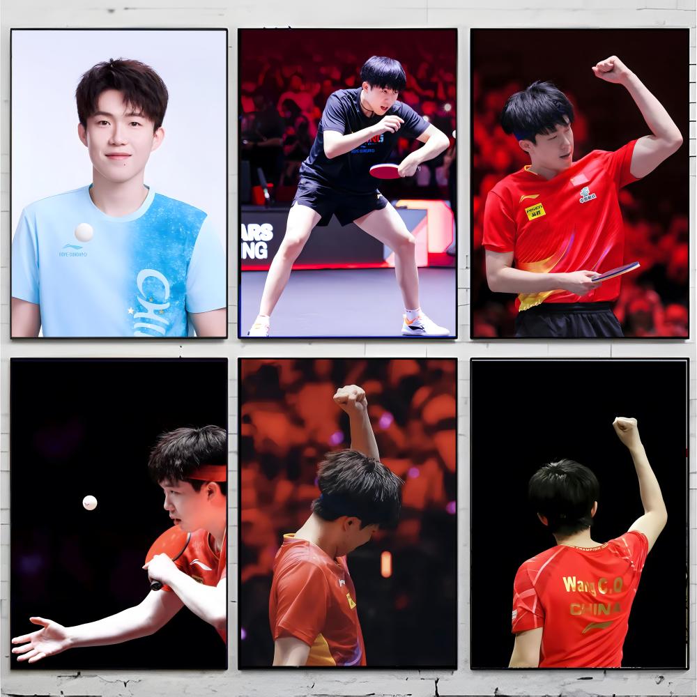 卓球チャンピオン 王楚琴ポスター プレミアム装飾アート＆ギフ - Table Tennis Champion のレビューと価格