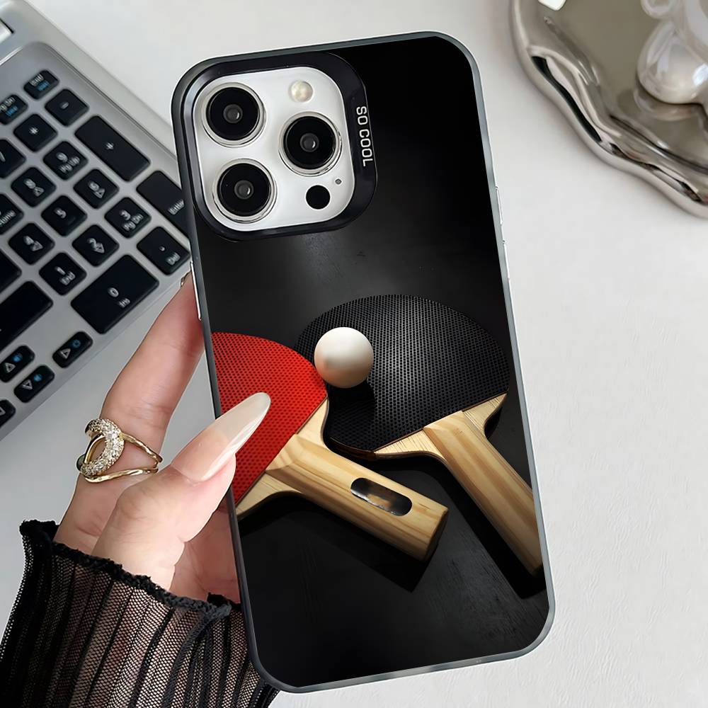 卓球ラケット ピンポン スマホケース iPhone 17,1 - Table Tennis Logo のレビューと価格